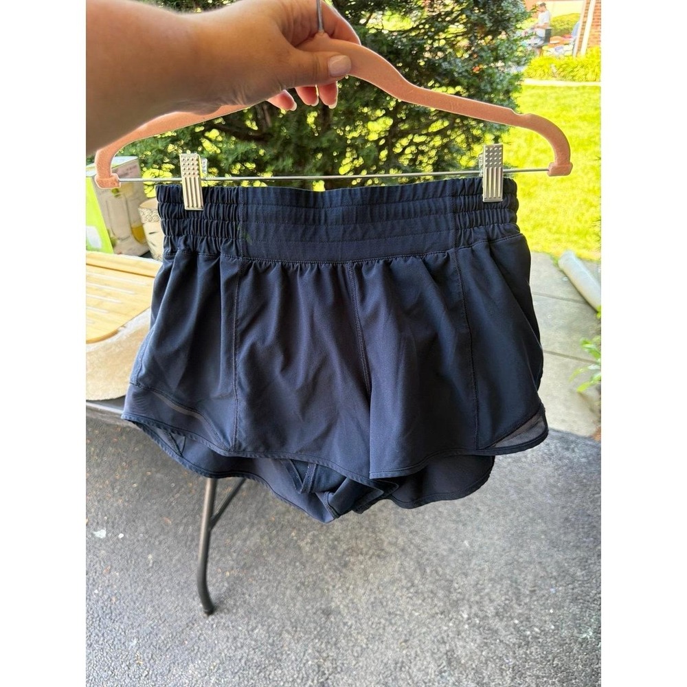 lululemon athletica Hotty Hot High-Rise Lined Shorts navy 6